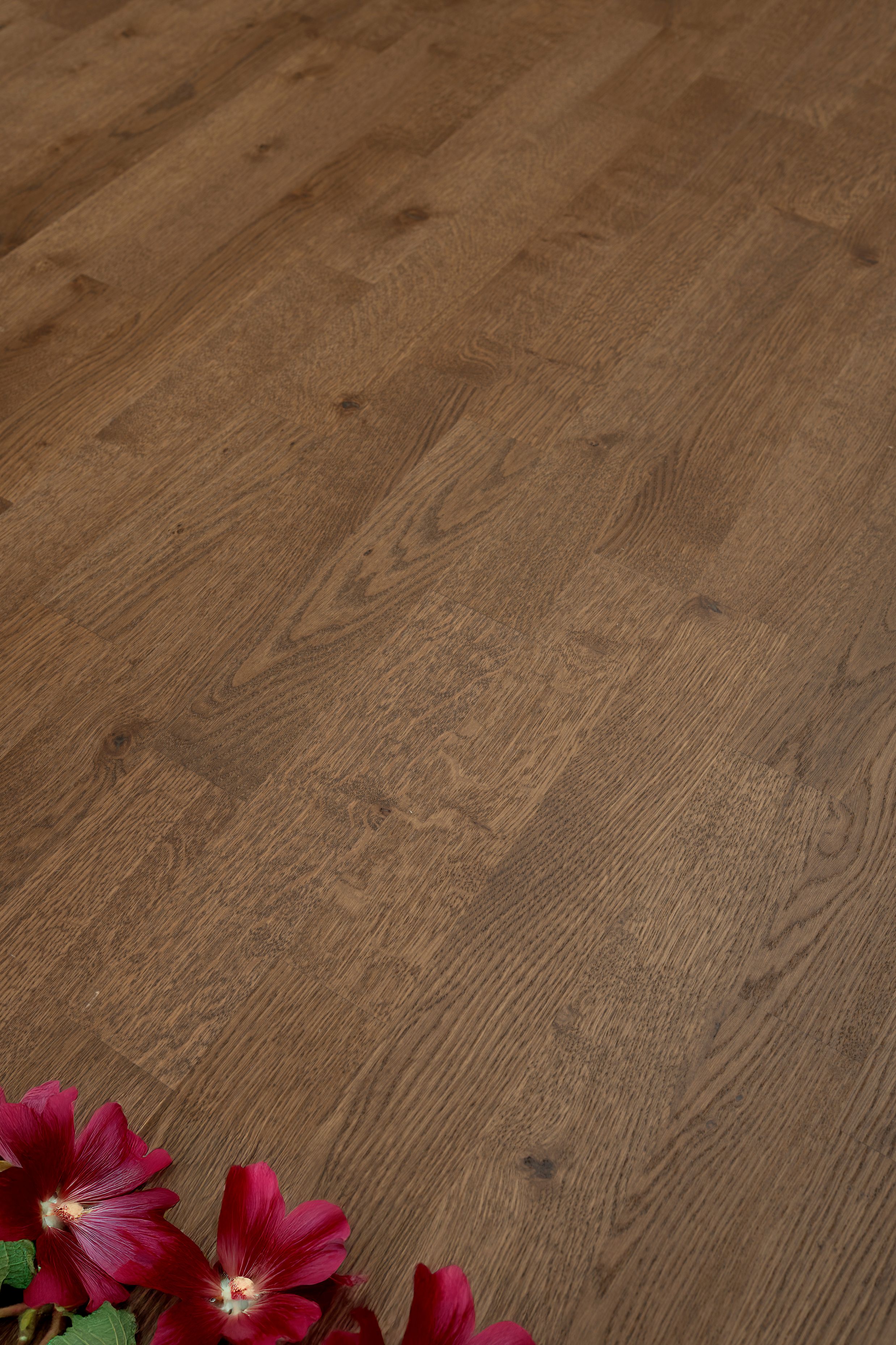 Паркетная доска Karelia Bloom Дуб Malva Deep Matt 3S, упаковка 3.41 м