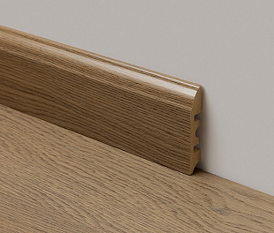 Плинтус прямой FloorWay YLM-337 2400x80x15, упаковка 1 шт