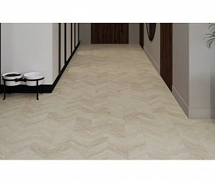 Клеевой виниловый пол Vinilam Parquet Chevron 2.5 LVT Бриссак RI4777CL7, упаковка 2.86 м