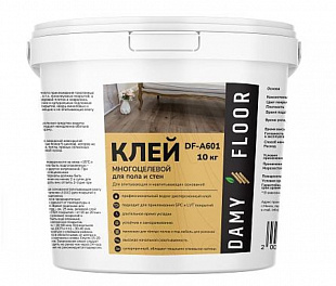 Клей DAMY FLOOR DF-A601 для LVT и SPC покрытий 6,5 кг