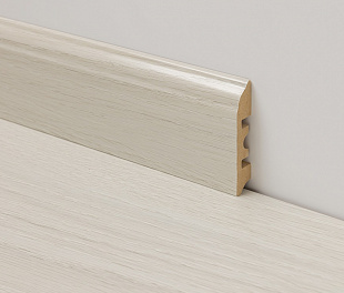 Плинтус прямой FloorWay YLM-155 2400x80x15, упаковка 1 шт